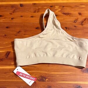 Dream Slim Beige One-Shoulder Bandeau